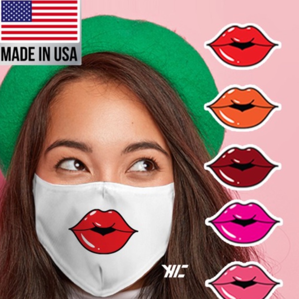 NEW No Lipstick, No Problem Fashion Lip Face Mask - Picture 4 of 8
